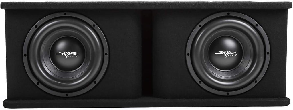 Dual 12" Subwoofer Bass Package with Loaded Enclosure and Amplifier D4052