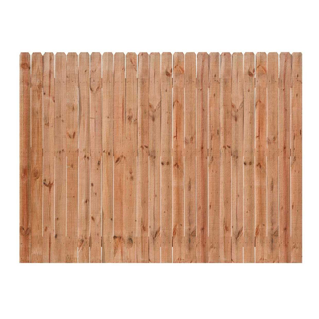 6-ft x 8-ft Pressure Treated Pine Dog Ear Privacy Stockade Fence Panel A6282