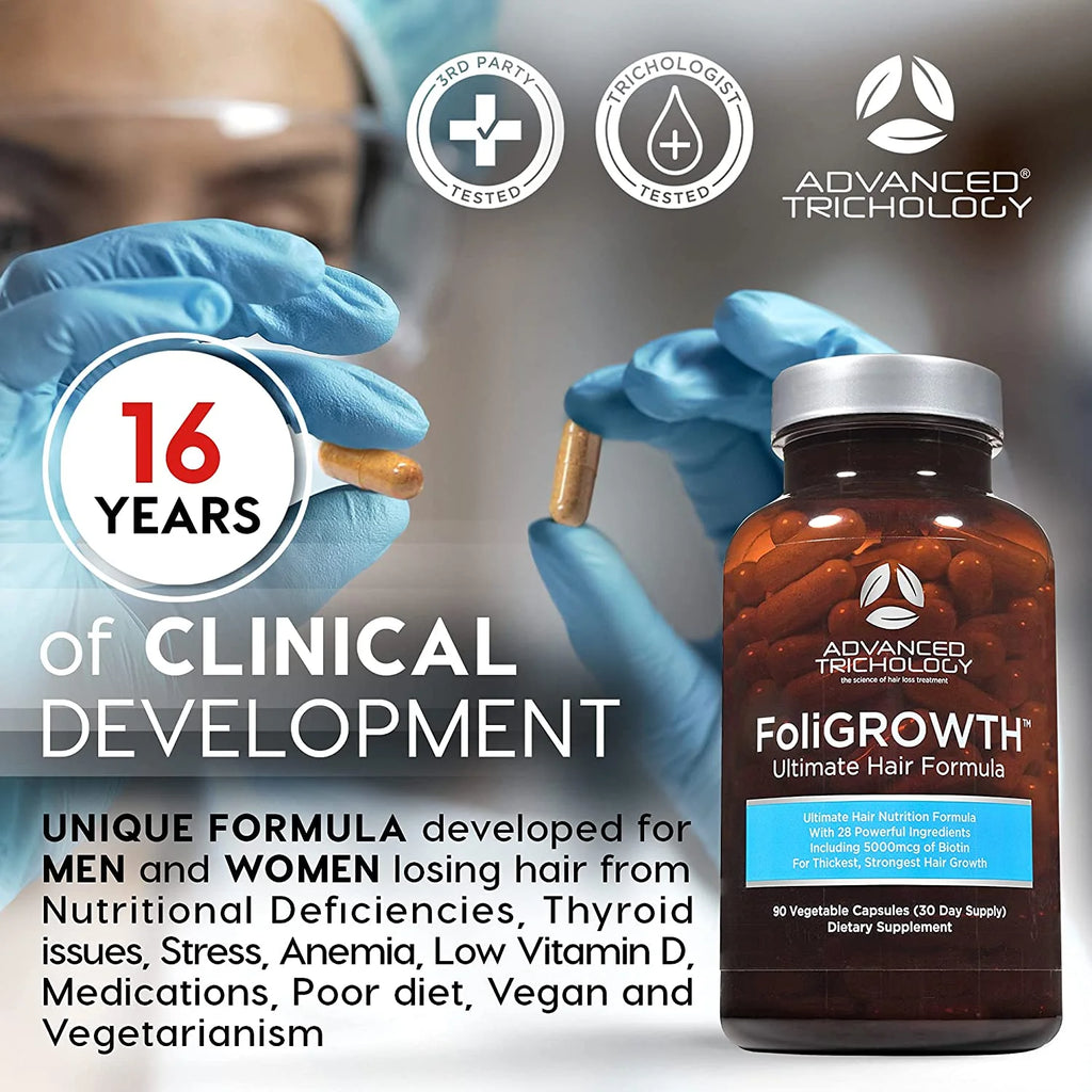 Hair Growth Vitamin with High Potency Biotin E1501