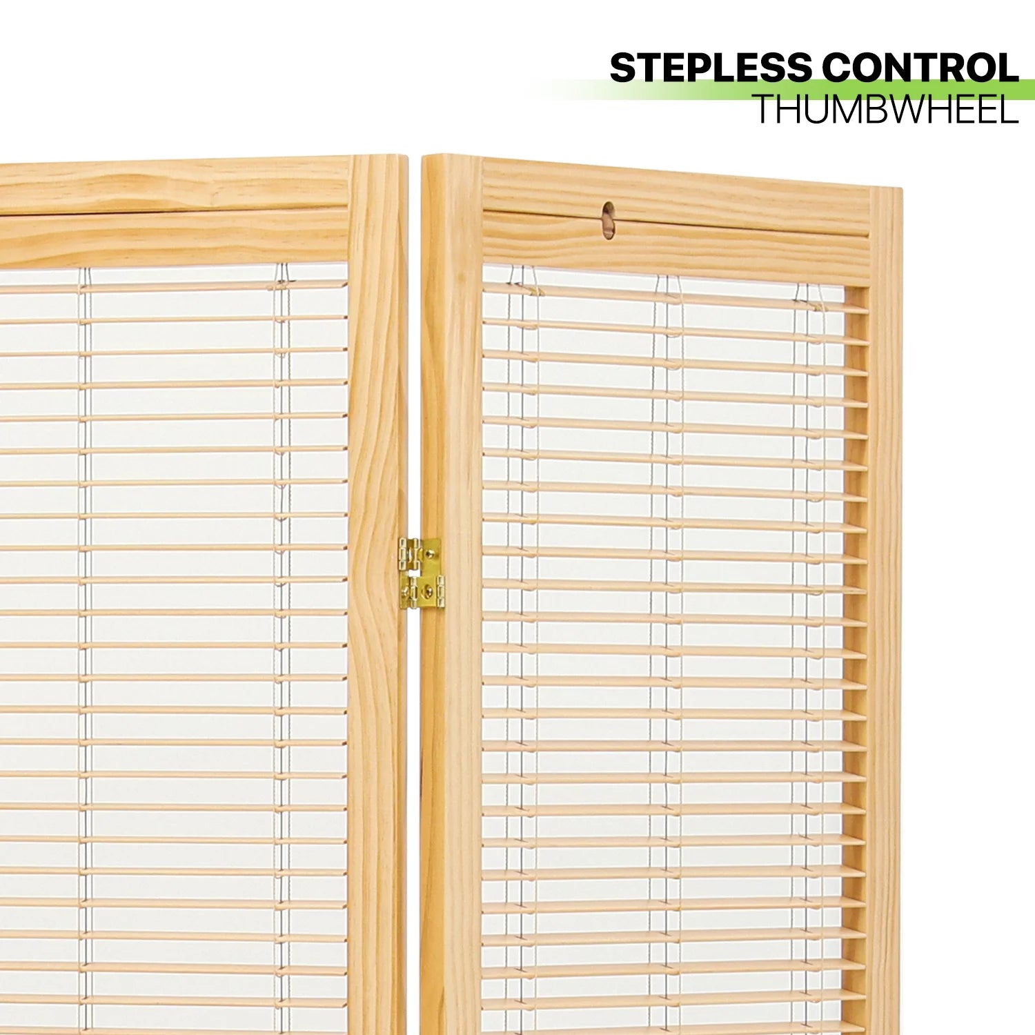 Natural 3 Panel Wood Room Divider P446