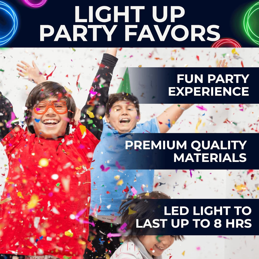 25 Pieces Glow in the Dark LED Glasses V300400
