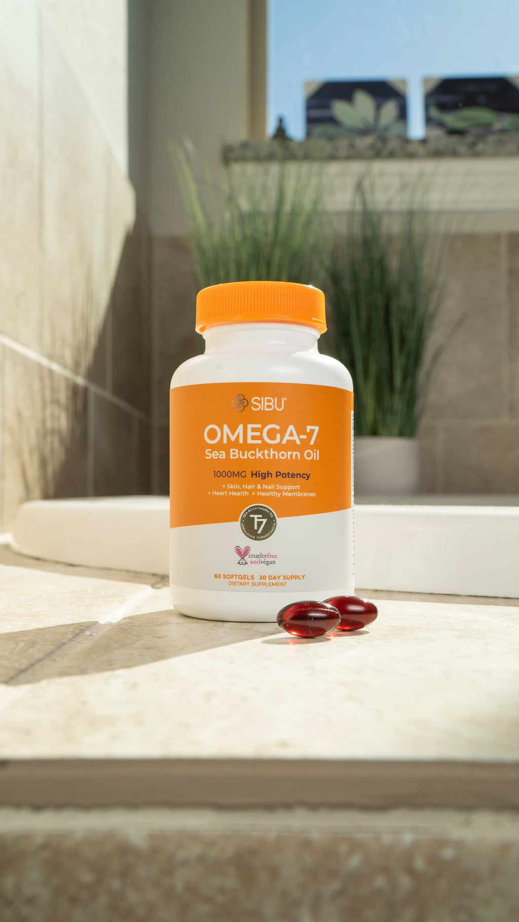 120ct Omega-7 Sea Buckthorn Softgels W758036