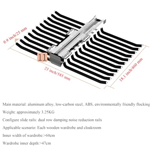 Black Extendable Trouser Hanger X7929