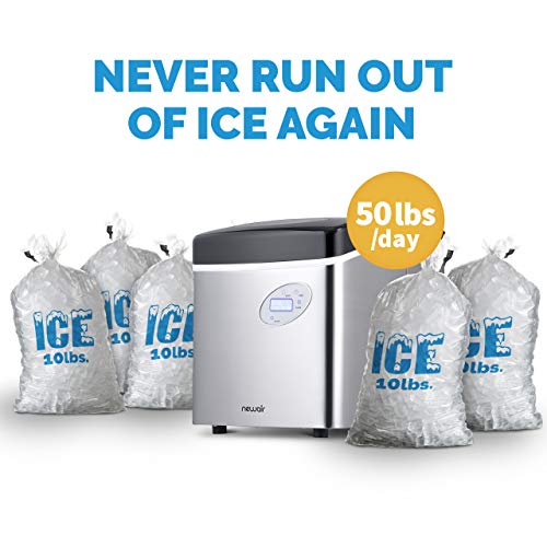 Portable Ice Maker 50 lb. Daily Compact Countertop Stainless Steel Z79254