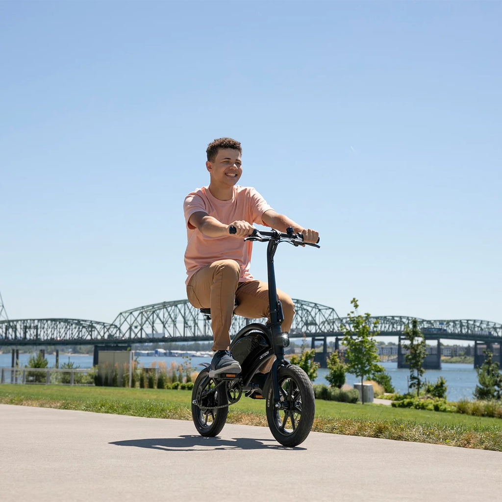 Black Folding Electric Bike Y313275