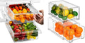 2 Pull Out Fridge Drawers & 2 Large Pull Out Stackable Fridge Bins V5344