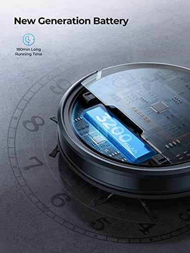Robot Vacuum and Mop Combo, 4500Pa Suction, Self-Charging E2072