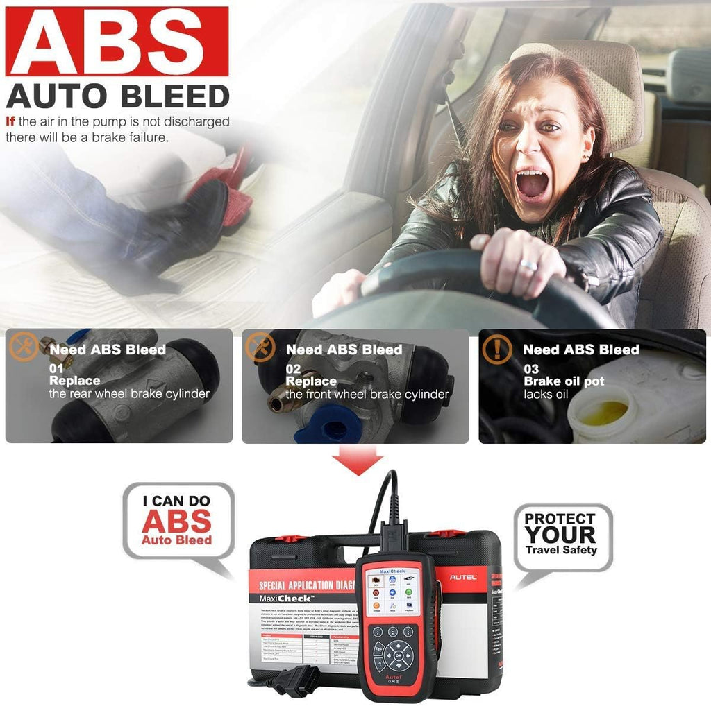 Auto Bleed Scan Tool for ABS Brake Bleeding, OBD2 ABS SRS Diagnostic Scanner Z970
