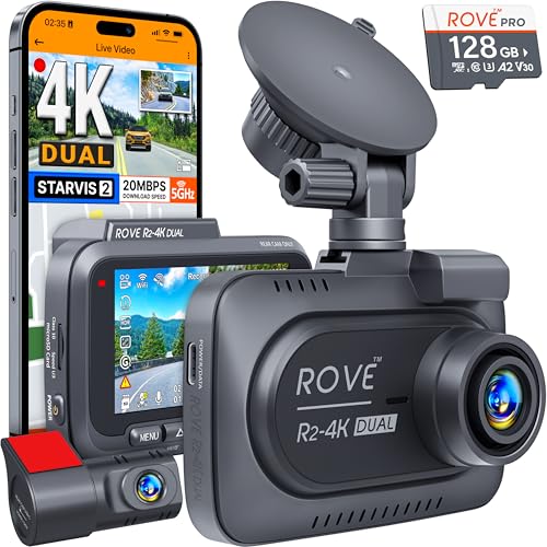 Dash Cam Front and Rear with 5G WiFi and 128GB Card J967