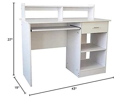 Black Wood Frame Computer Desk U41625