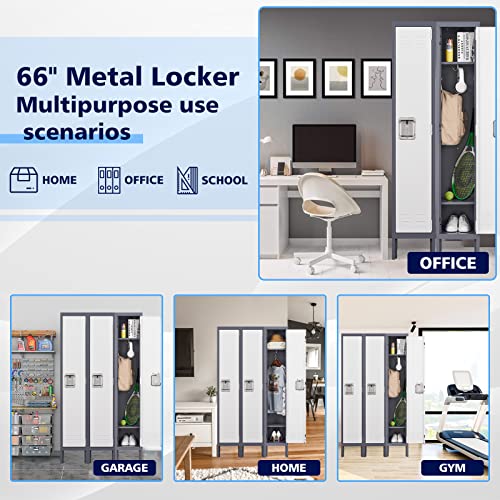Gray 5 Door Steel Storage Cabinet S1064