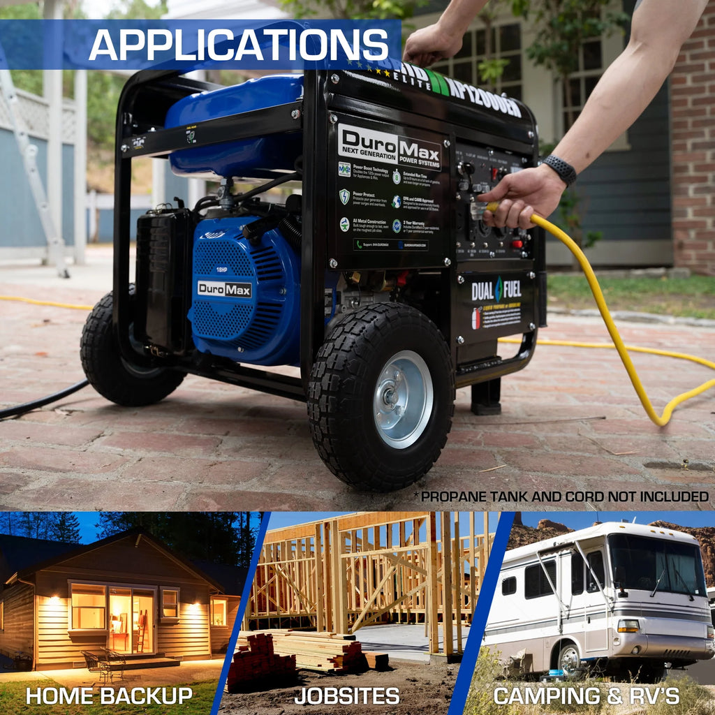 12,000 Watt Portable Dual Fuel Generator Z683391