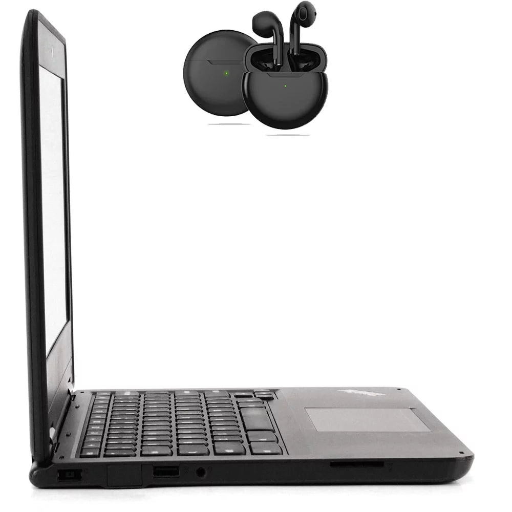 11.6" Intel Celeron 4GB RAM 16GB Storage Chromebook with Pro 6 Wireless Earbuds W479409