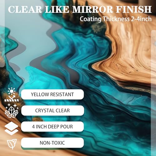 240OZ Crystal Clear Self-Leveling Casting Epoxy Resin A48476