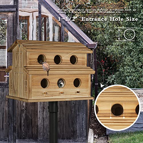 6 Hole Outdoor Hanging Bird House P2257