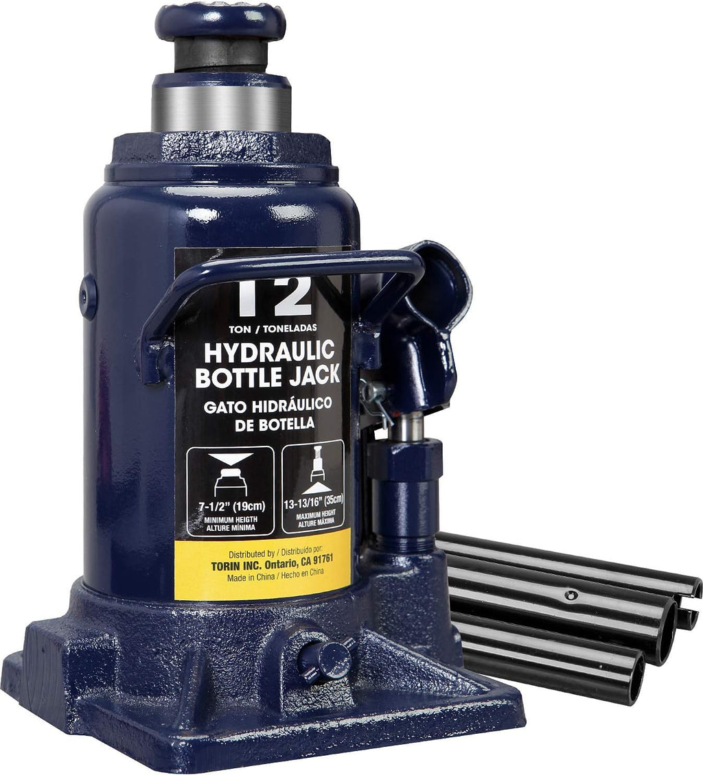 20 Ton Capacity Pneumatic Air Hydraulic Heavy Duty Bottle Jack with Manual Pump J149259