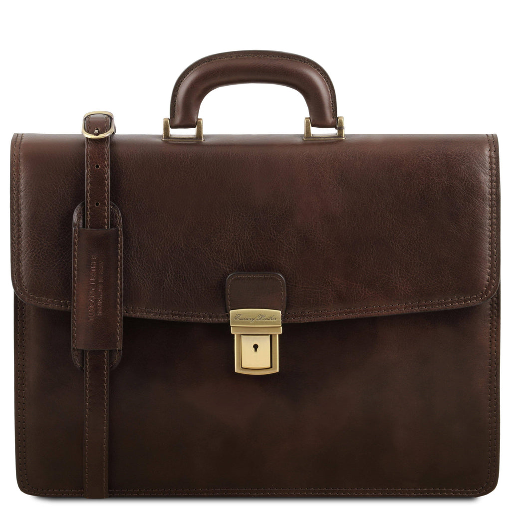 Red Leather Briefcase V28191