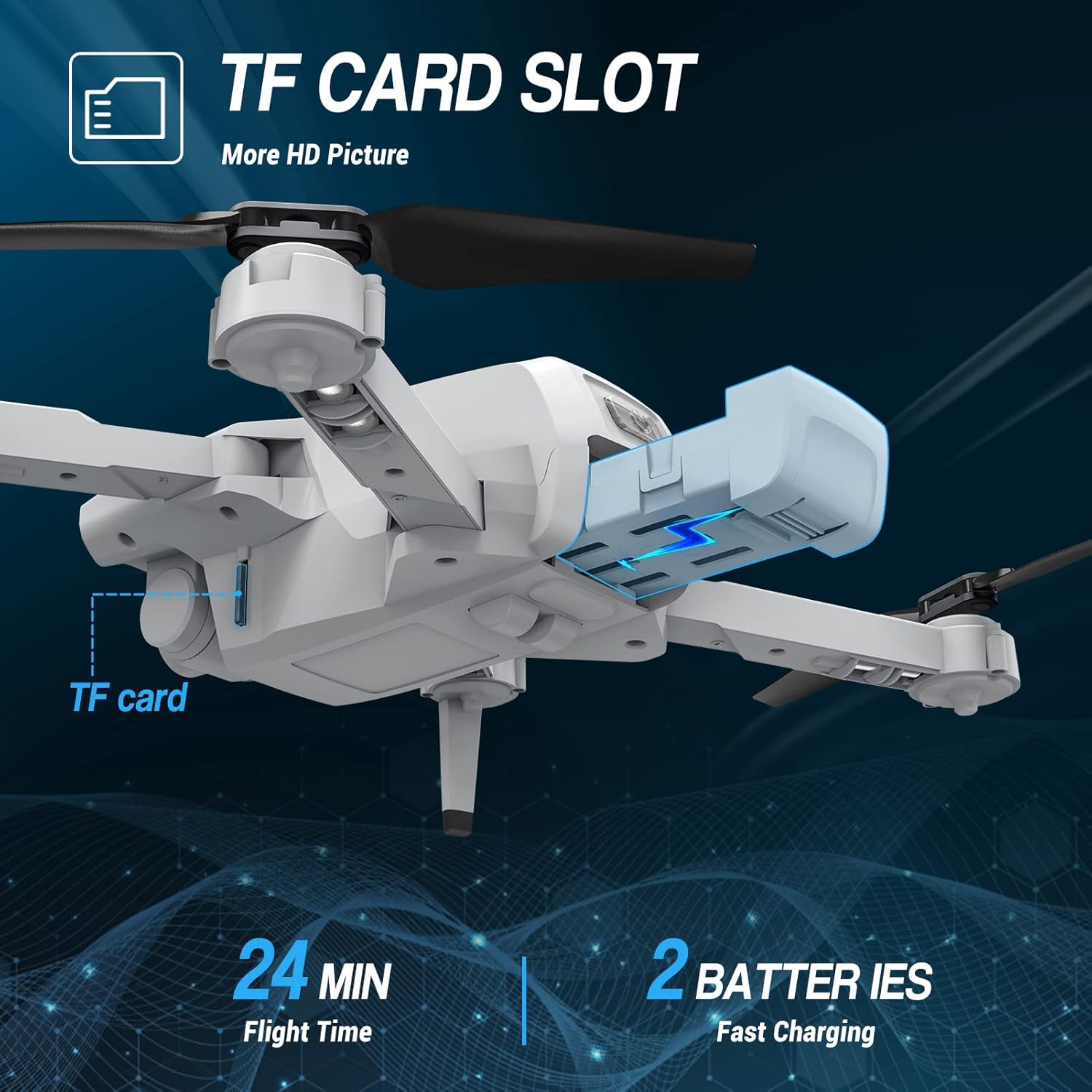 HD 1080P FPV Foldable Quadcopter Drone with Camera A7232
