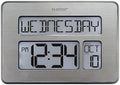 Atomic Wall Clock, Metal, 7.5-inch H x 9.75-inch W x 1-inch D R358471