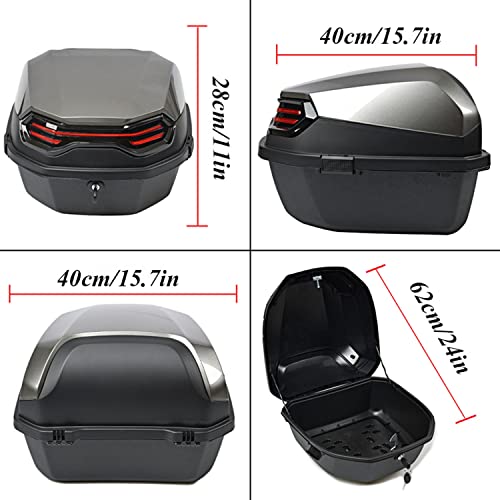 Green Motorcycle Trunk 40X40X28 cm Top Box N957717