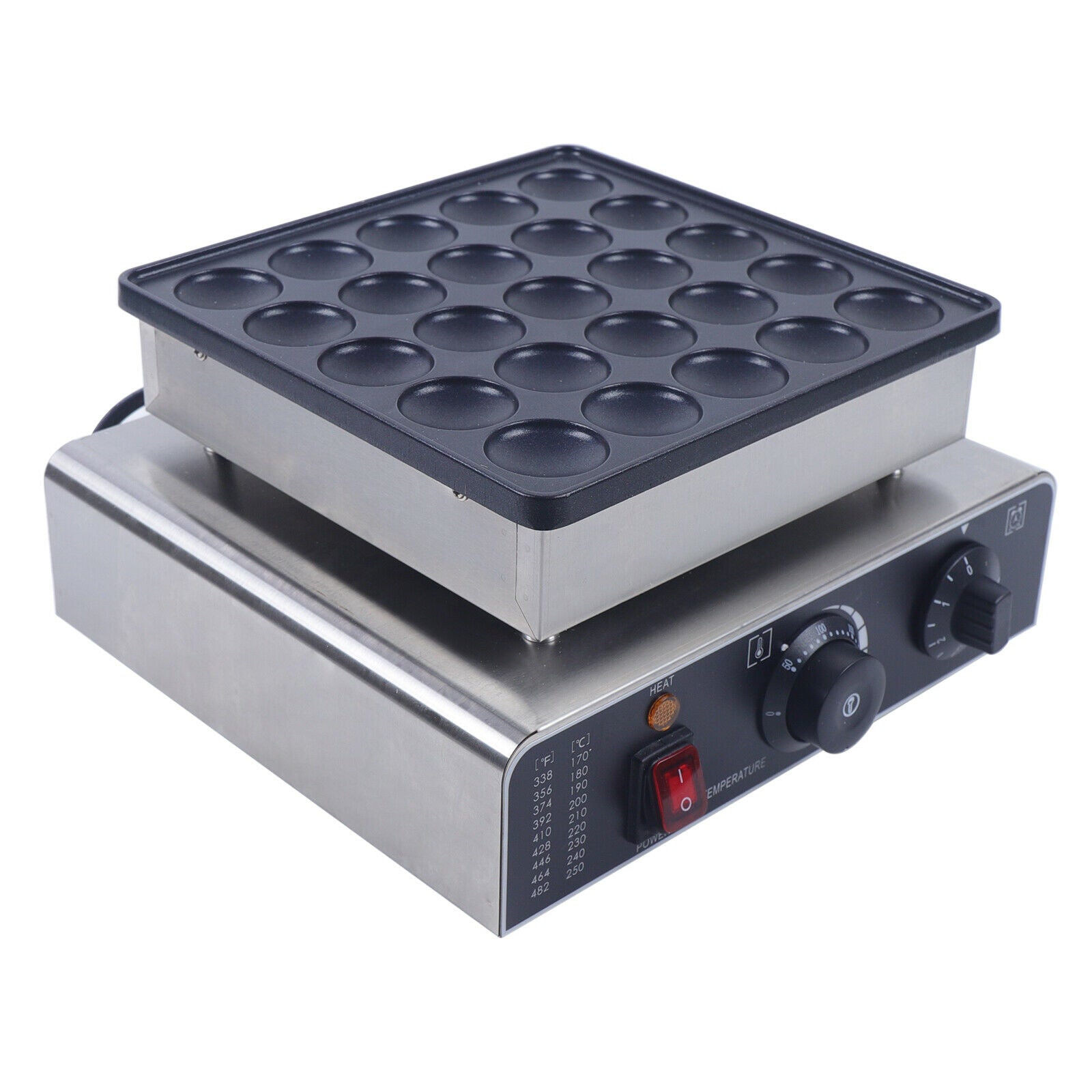 800W Commercial Nonstick Waffle Maker M32943