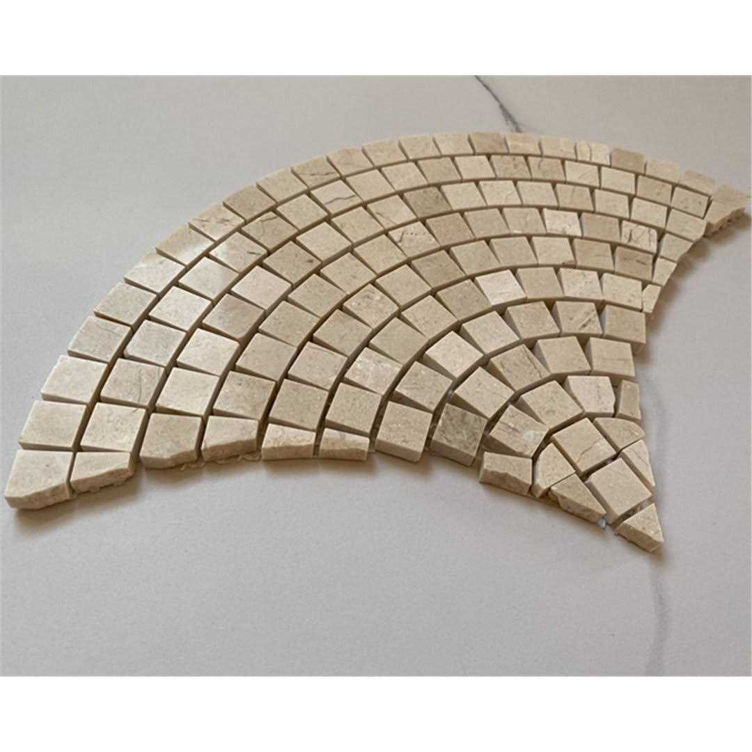 13 x 7 Marble Mosaic Sheet Subway Wall & Floor Tile Q49363