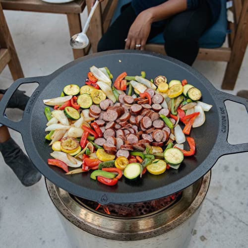 Large Cast Iron Wok Top, 18", 2.5" Depth A794117
