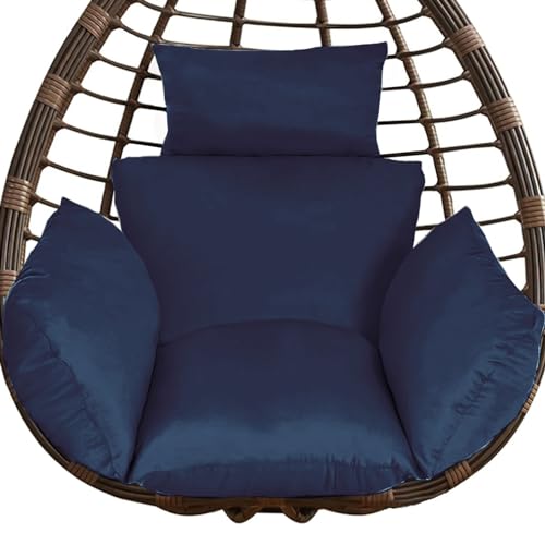 Grey Hanging Egg Chair Cushion with Pillow Q95461