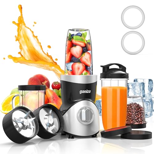 900W 15-Piece Personal Blender and Grinder Combo with 4 BPA-Free Portable Blender Cup F921