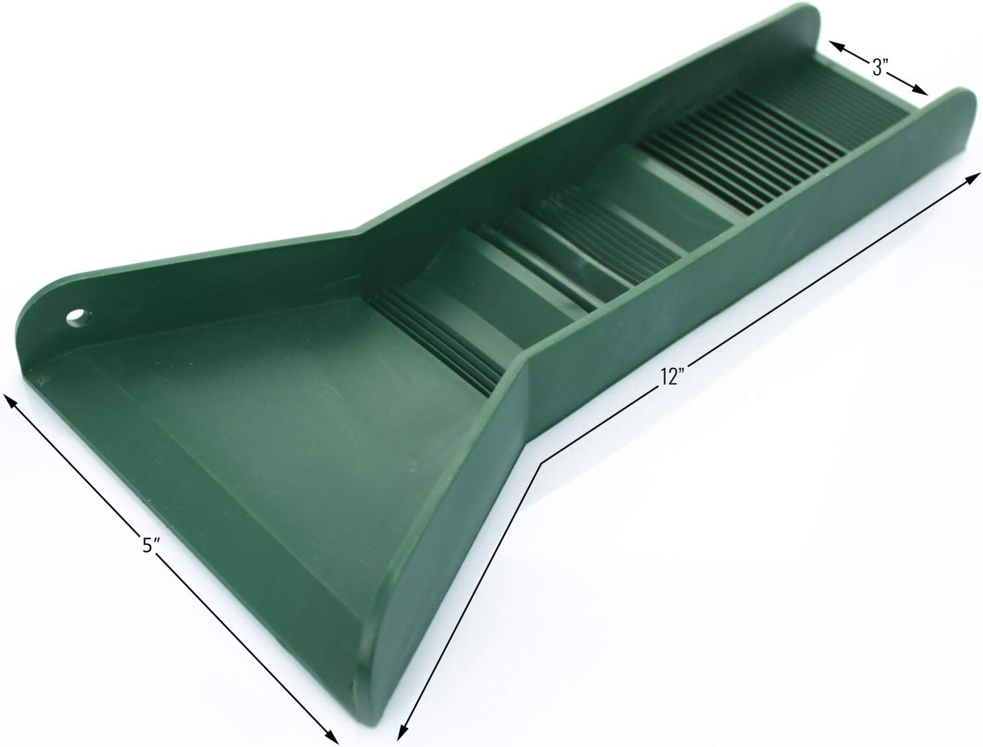 12" Pocket Mini Sluice Box with 3 Riffle TPR Rubber Groove Mat W69150