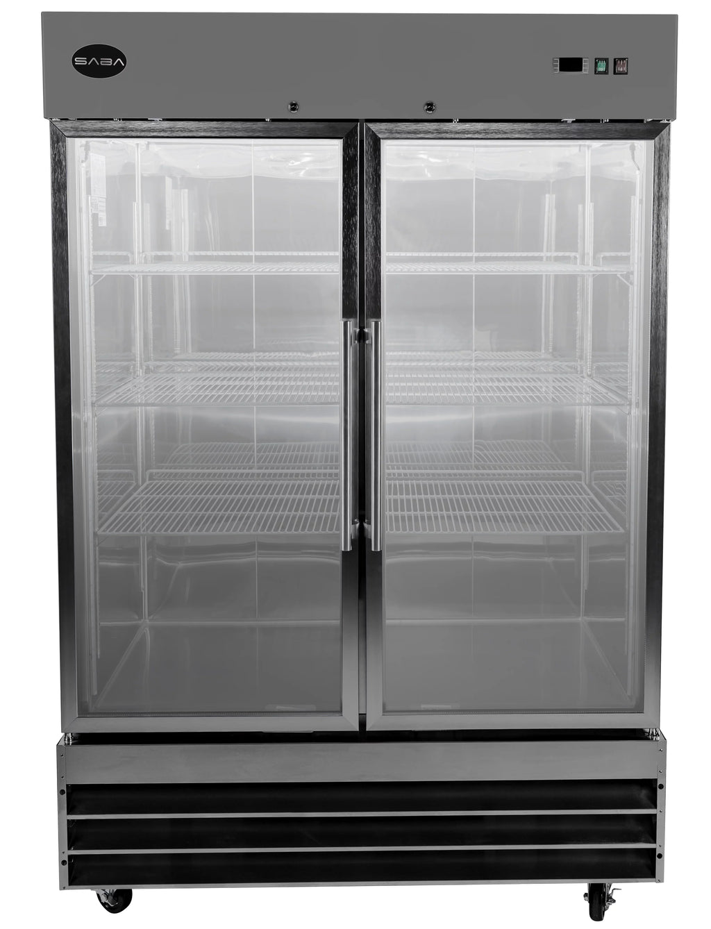 47 cu ft Stainless Steel Glass Door Reach-In Refrigerator S869