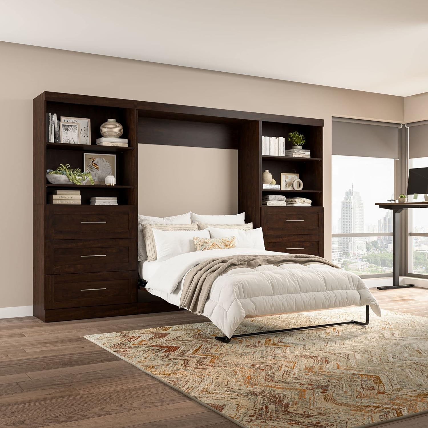 Chocolate Full Wall Bed H569976