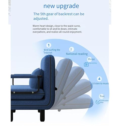 Twin Size Memory Foam Convertible Sofa Bed with Washable Cover I2045