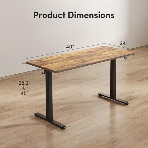 40 x 24 Inch Electric Standing Desk V7763
