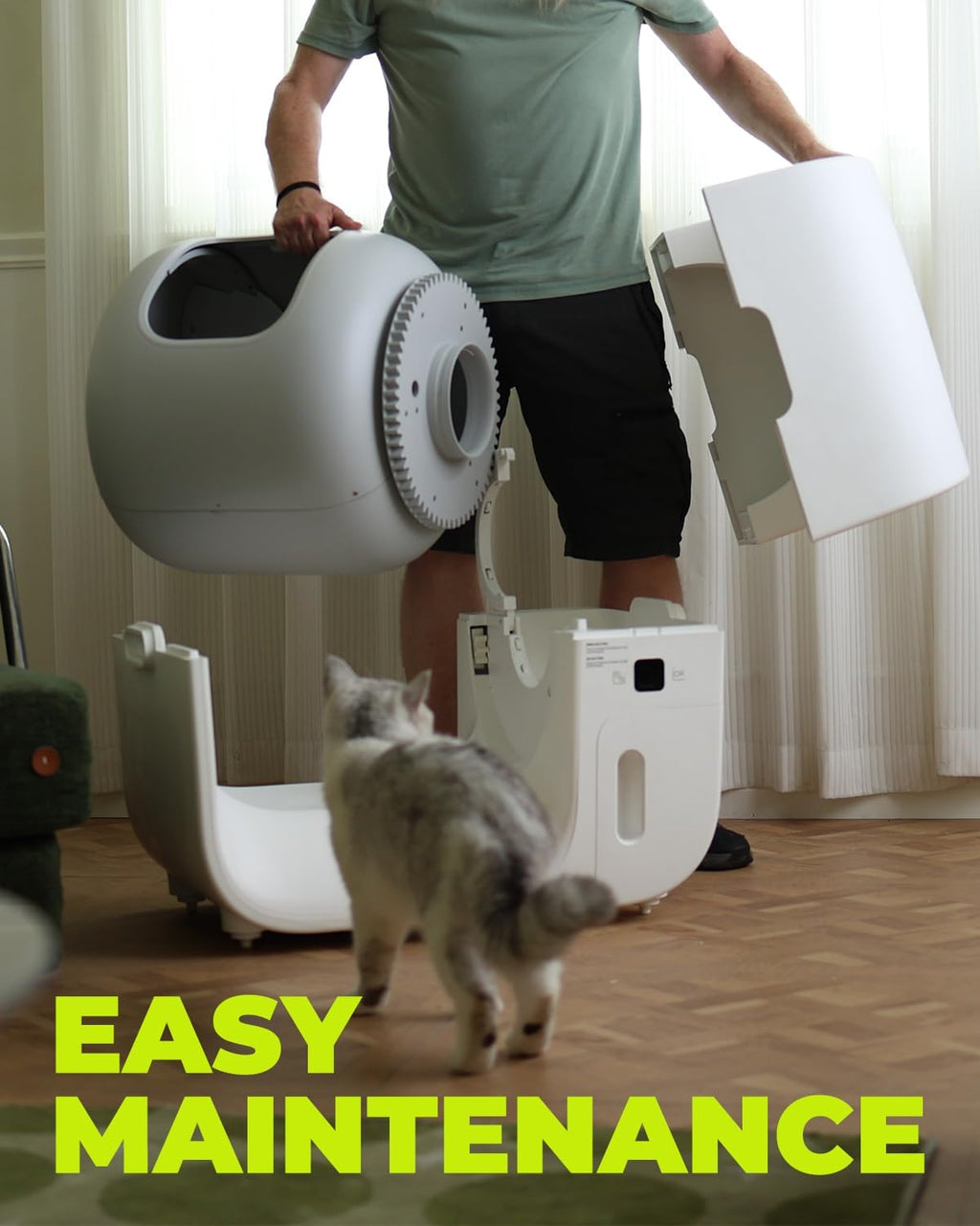 Automatic Self Cleaning Cat Litter Box with Trash Bags R6722