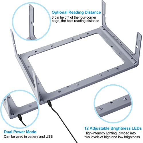 36 LED Dimmable Floor Magnifying Lamp with Stand Y31154