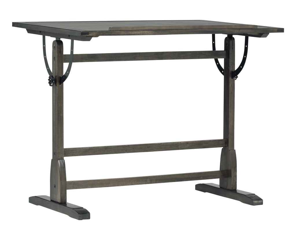 Solid Wood Drawing Table with 42" x 30" Adjustable Tilting Top S36076