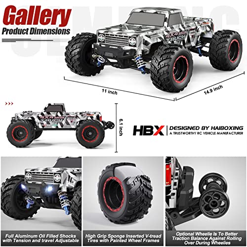 1/12 Scale Brushless RC Car, 4X4 Off-Road Monster Truck with 55KM/H Top Speed P103527