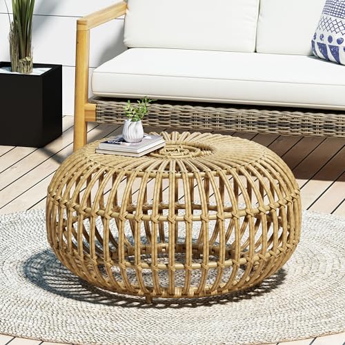 Round Rattan Wicker Coffee Table T4012