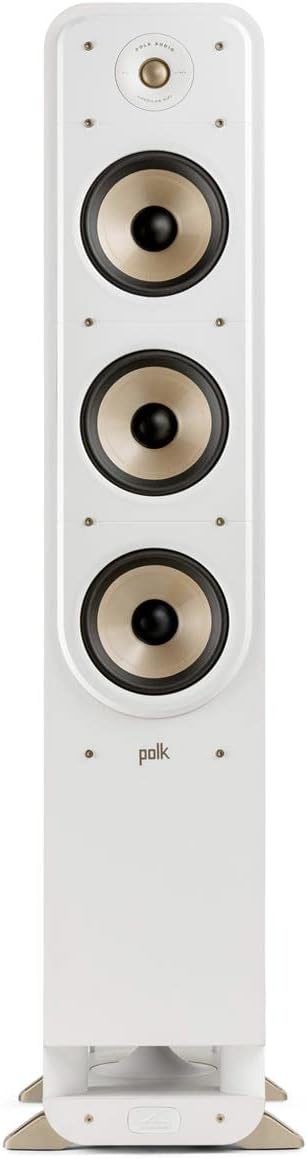White Floorstanding Speaker, Pair D816