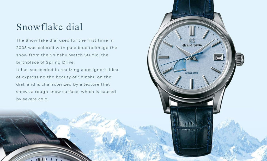 Blue Snowflake Dial Spring Drive Movement Watch H55724