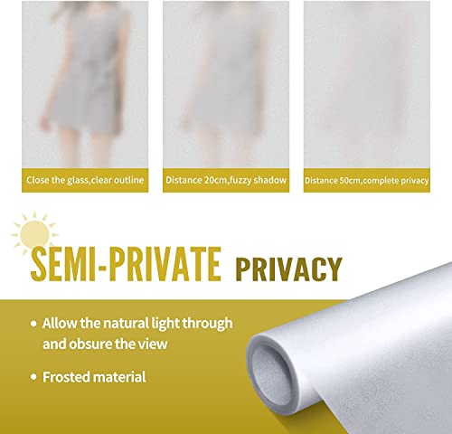 35.4 inch x 78.7 inch Black and White Glass Privacy Sticker L1744