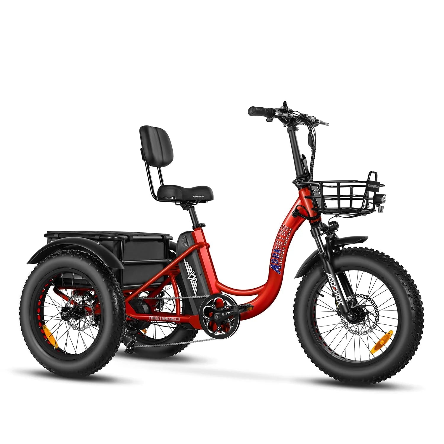Black 750W 48V 20Ah Electric Tricycle C2132