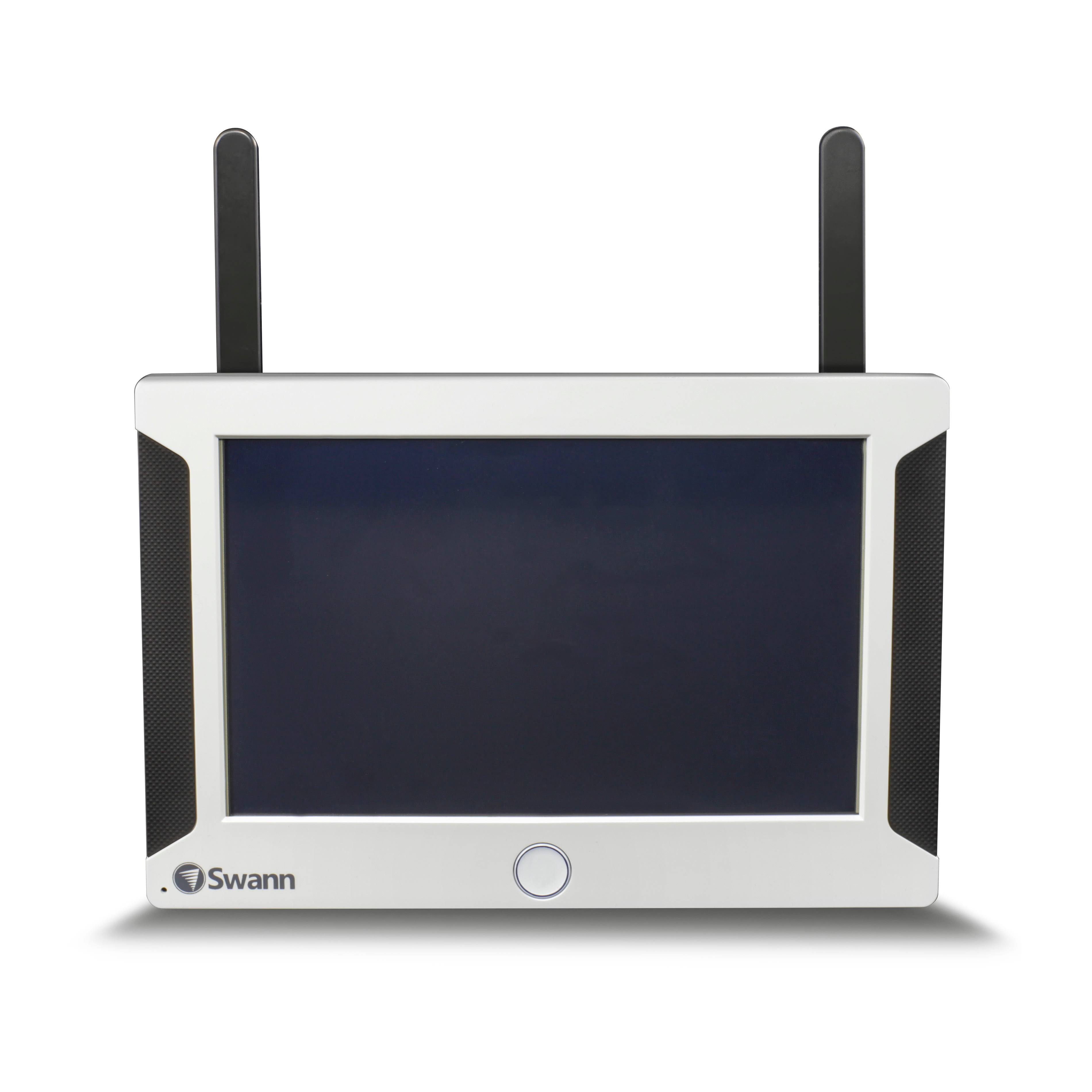 All-in-One Wi-Fi HD 4-Channel Monitor with 2 Outdoor Cameras Night Vision Wireless 7x22 LCD R807303