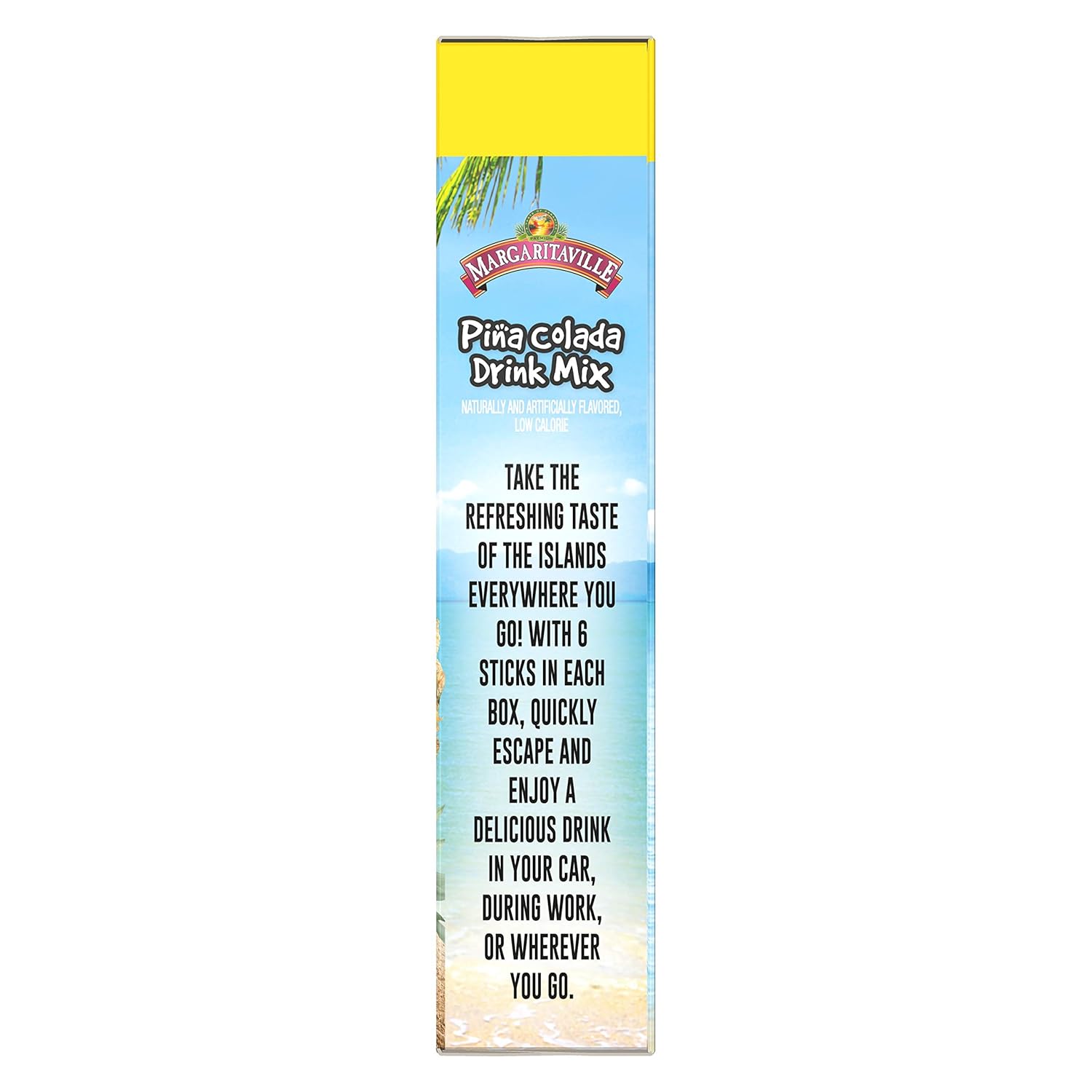 Pina Colada Non Alcoholic Powder Drink Mix 6 Count 4.14 Ounce (Pack of 2) W598