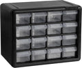 24-Drawer Plastic Storage Cabinet Black R4349