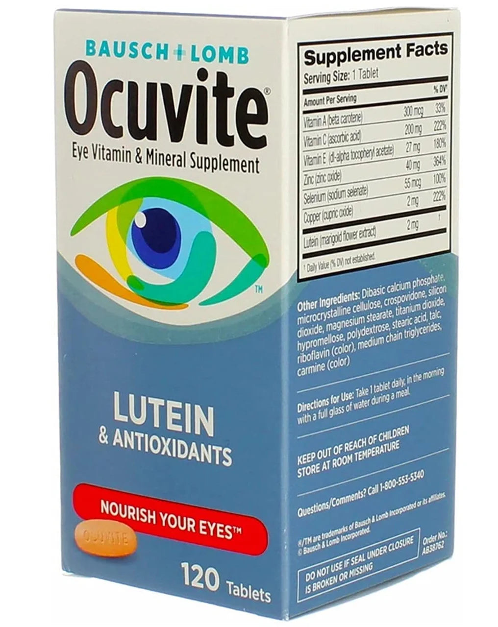 120 Tablets with Lutein Tablets W532