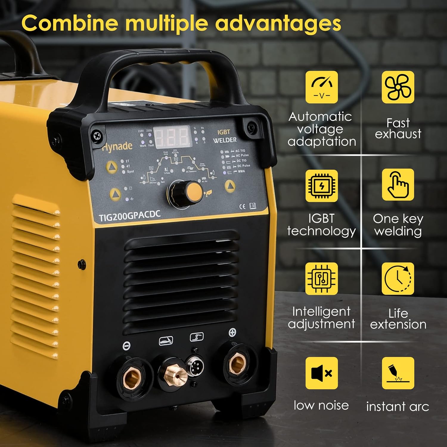 200 Amp AC/DC Digital Inverter Tig Welder N2267