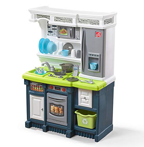 20 Piece Blue White Green Play Kitchen Set C81966