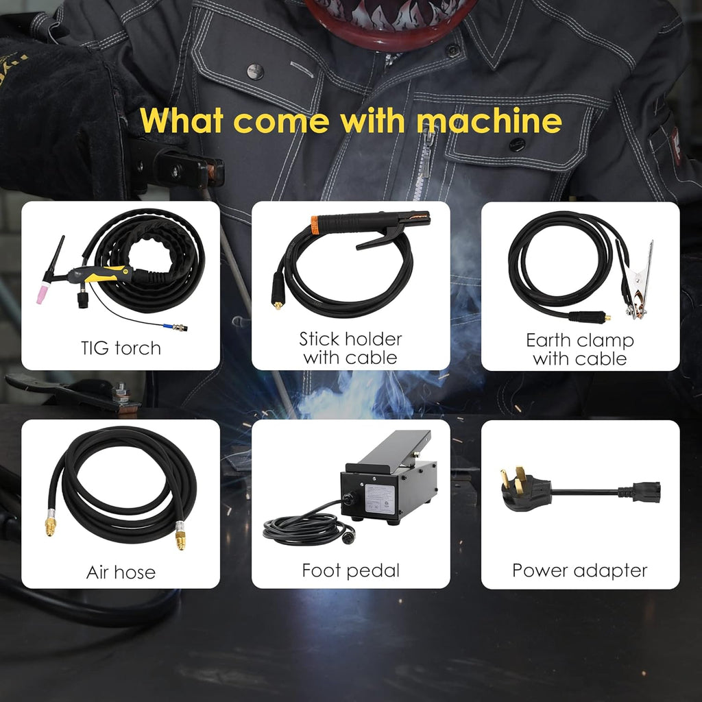 200 Amp AC/DC Digital Inverter Tig Welder N2267